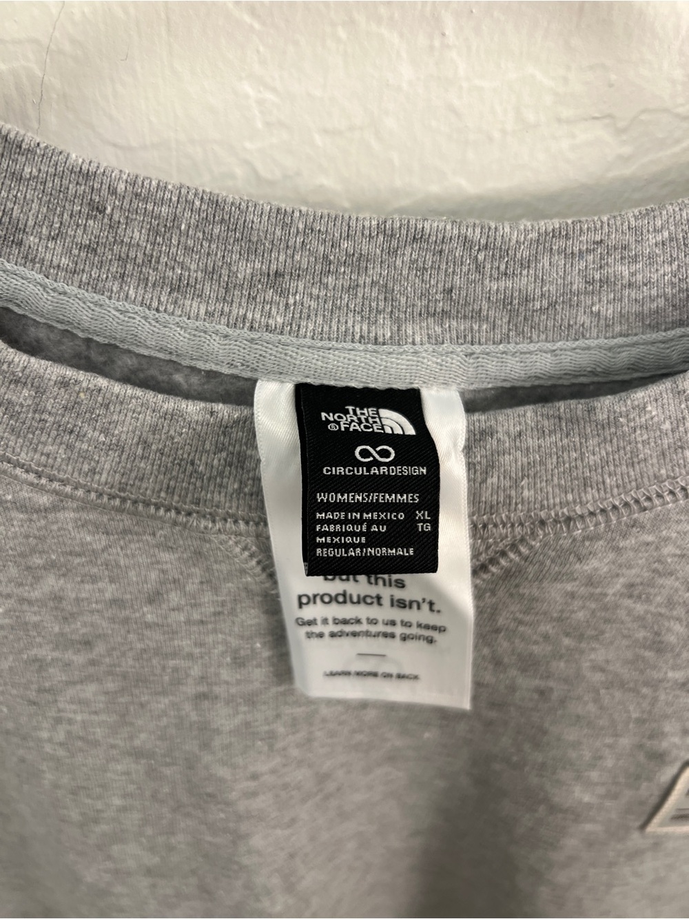 The North Face women’s Heather Gray Crewneck Sweatshirt - Picture 10 of 12